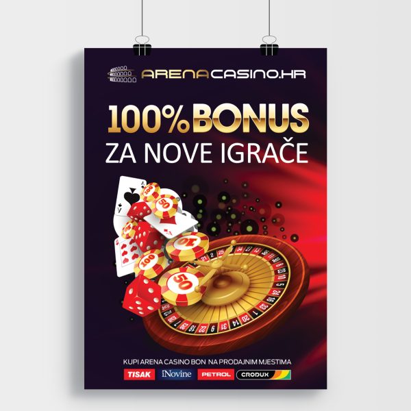 Arena Casino mockup Novi igrači bonus